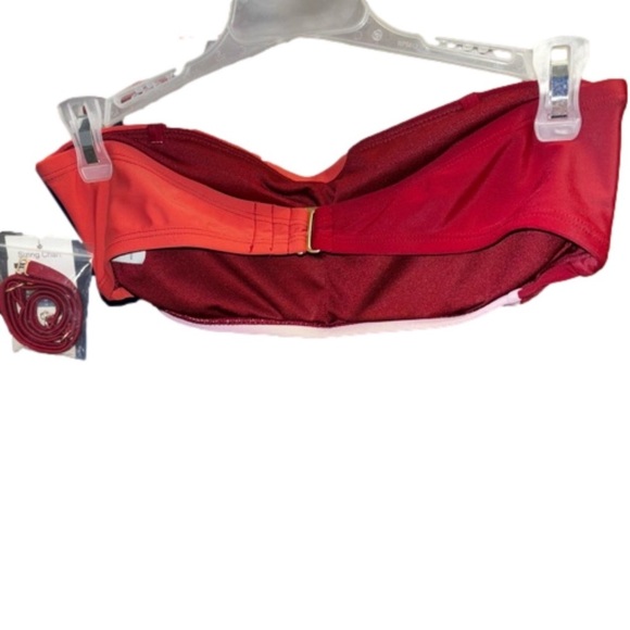 Time and Tru Women's Color Block Bandeau Bikini Top - Picture 3 of 5